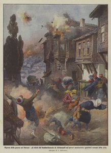 Resumption of the War in the Balkans, the Effects of the Bombardment of Adrianople on the Poor by Achille Beltrame
