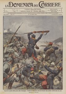 Bloody episode of the war in Champagne, the fort of Beausejour taken by the French after by Achille Beltrame