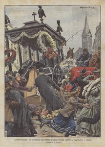 Macabre Collision, A Car Hits a Funeral Carriage Heading to the Cemetery in Berlin