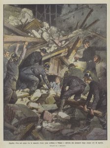 Buried Alive with Her Body Among the Rubble of a Collapsed House in Milan, Saved by Firefighters After Five Hours of Agony