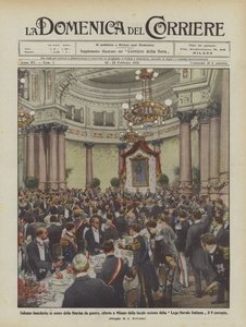 Solemn Banquet in Honor of the Navy, Offered in Milan by the Local Section by Achille Beltrame