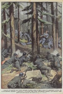 Surprised and Surrounded, Our Patrol Throws Itself to the Ground and Opens Fire