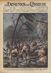 Under the Fury of the Devastating Cyclone by Achille Beltrame