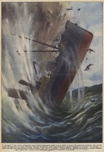 The Claw, which had recovered so many shipwrecked treasures, now lies at the bottom of the sea by Achille Beltrame