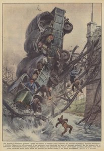 Amid the Roar of Broken Armor and Cries of Terror, the Old Bridge Built by the Government