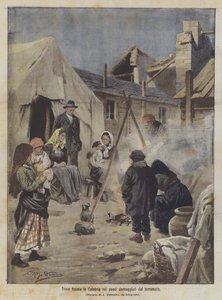 Sad Christmas in Calabria in the Towns Damaged by the Earthquake by Achille Beltrame