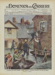 An Episode of the Terrible Floods in Norwich, England, the Rescue of Children