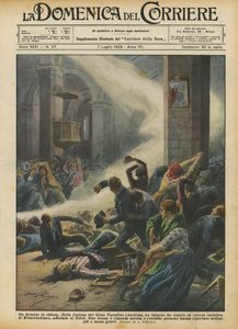 A Lightning Strike in Church by Achille Beltrame