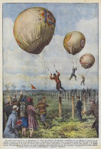 A New American Sport in England, Balloon Jumping