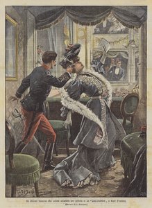 A French Officer Kills an Artist Out of Jealousy in a Cafe-Chantant in Niort (France)