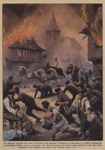 A Village Destroyed by Fire