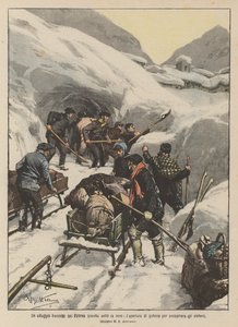 A French Village in the Pyrenees Buried Under Snow, Tunnels Opened to Rescue the Inhabitants