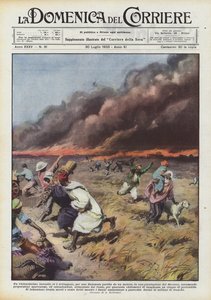 A Very Violent Fire Started by a Flame from an Engine