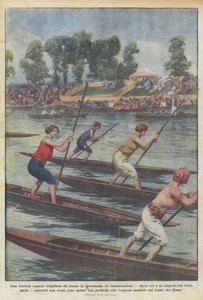 A curious regatta contested by women in Germany by Achille Beltrame