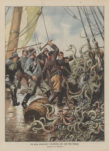 An Exciting and Dramatic Fishing Trip on the Coasts of Brittany by Achille Beltrame