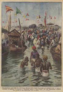 A Picturesque Festival on the Banks of the Ganges