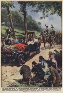 A solemn procession returned the image of the Madonna of Grottaferrata, near Frascati
