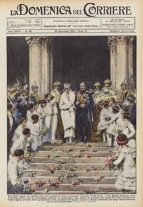 One of the Most Gentle Episodes of the Wedding Festivities in Sofia Happened at the Exit of King Boris by Achille Beltrame