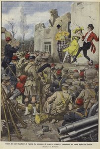 Variety performers of London theatres entertaining the British troops in camps in France
