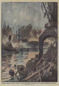 Twenty-two Capronis, escorted by Nieuport fighters, bomb the Lloyd Arsenal and the hangars