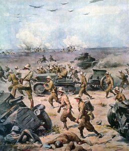 WWII-1940 North African Campaign-The Italian Invasion of Egypt by Achille Beltrame