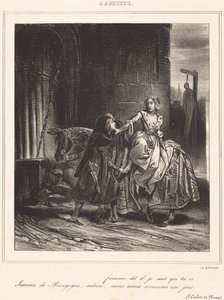 Joan of Burgundy by Achille Devéria