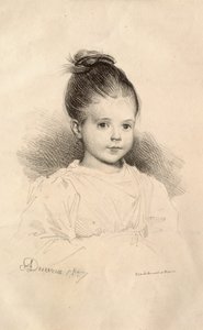 Miss Marie de Clérambault by Achille Devéria