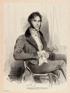 Portrait of Ajasson de Grandsagne by Achille Devéria