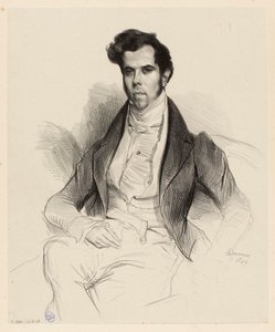 Portrait of Horace Say (1794-1860), Economist and Deputy by Achille Devéria