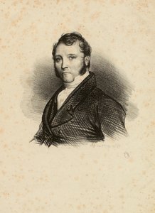 Portrait of an Unknown Man with Sideburns by Achille Devéria