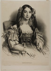 Portrait of a Spanish Woman by Achille Devéria