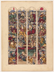 Study for Four Stained Glass Windows Genealogy of Abraham