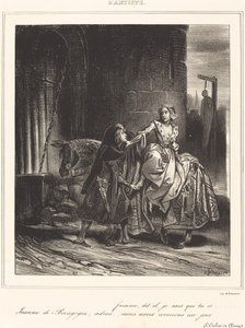 Jeanne de Bourgogne by Achille Devéria