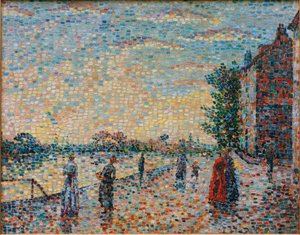 The Walk by the River by Achille Lauge