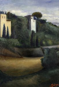 Villas in Fiesole by Achille Lega