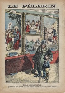 Cartoon Antisemite by Achille Lemot for Le-Pelerin of September 1896 by Achille Lemot