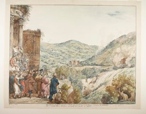 Ceremony at Tivoli in Honour of the Opening of the Aniene River by Achille Pinelli