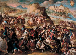The Battle of Oran by Acisclo Antonio Palomino de Castro y