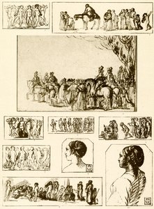 Round Dances, Head Studies and Groups of Figures by Adam Elsheimer