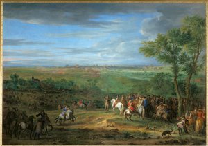 Arrival of Louis XIV at the Camp before Maastricht, June 1673 by Adam Frans van der Meulen
