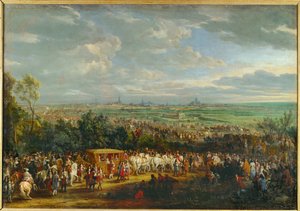 Entry of Louis XIV and Marie Therese of Austria into Arras by Adam Frans van der Meulen