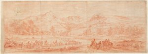 French Troops before Salins and the Surrounding Hills by Adam Frans van der Meulen