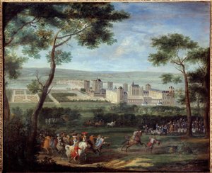 View of the castle of Vincennes around 1660 by Adam Frans van der Meulen