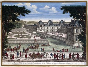 Château de Fontainebleau - engraving by Perelle