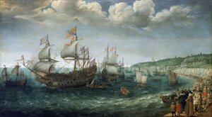 Boarding of Frederick I of Wittelsbach, Elector of the Palatinate, in the Ship 