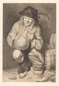 Boy with a Jug for a Wine Barrel