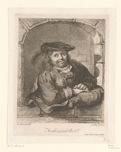 Portrait of Ferdinand Bol in a Window