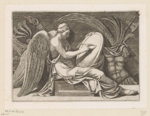 Personification of Victory by Adamo Scultori