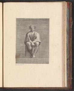 Seated Man by Adamo Scultori