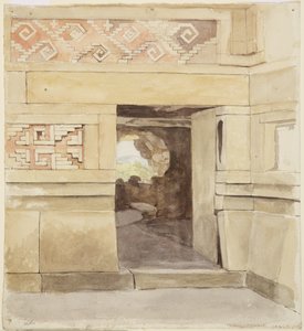 Ruined palace, Mitla 1894 by Adela Breton